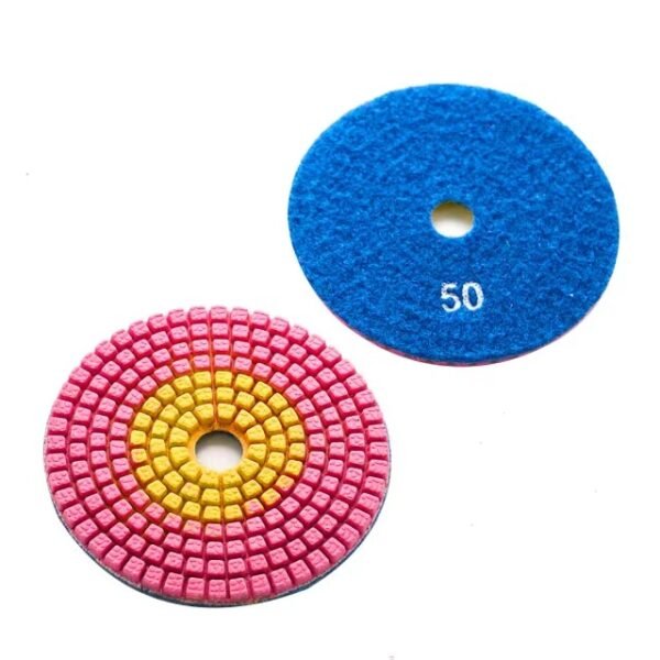 4 Inch Flexible Grinder Tool Diamond Polishing Pads for Granite and Marble Stone - Image 2