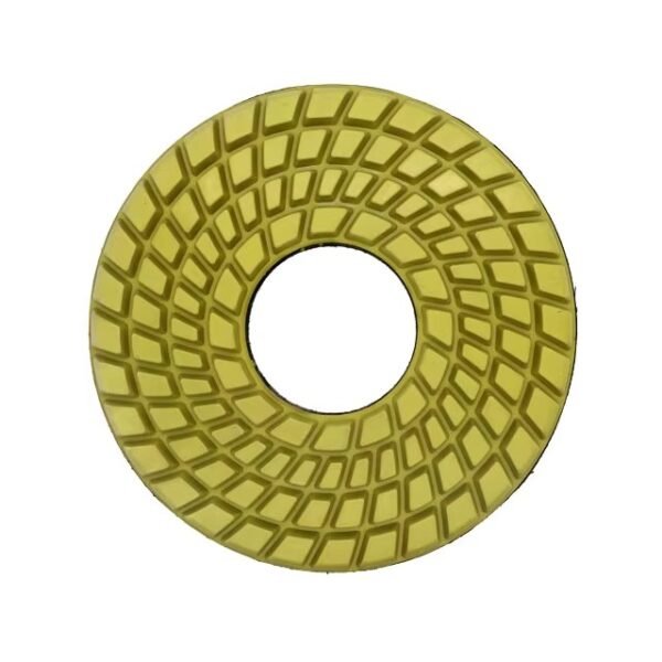 Almofadas de polimento de diamante de 250 mm Almofadas de polimento de piso de diamante Almofadas de polimento de resina flexível úmida para mármore e granito Almofada de cor amarela personalizada circular