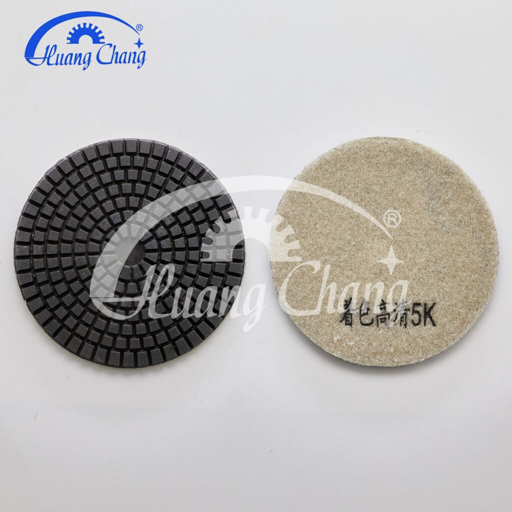 Almofadas de polimento de diamante seco de 6 polegadas para polimento de concreto HC-CPP-0002-6